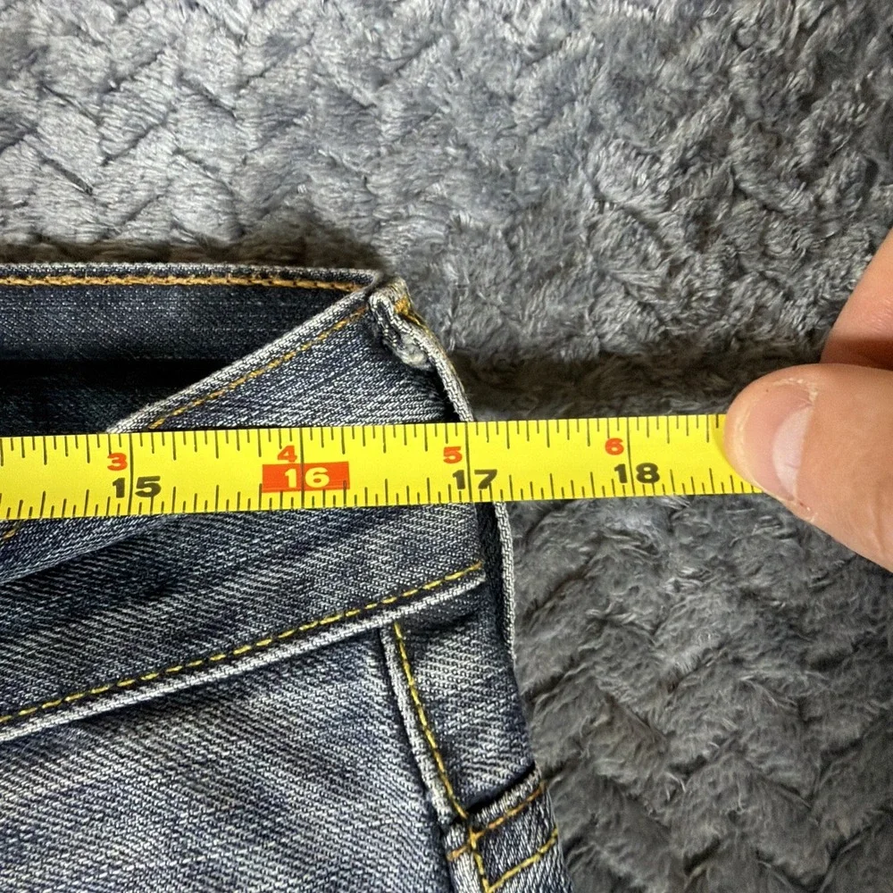 Vintage Levis 512 Slim Taper‎ Stretch Mens Jeans 33X34 Dark Blue